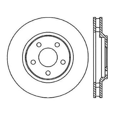 Centric StopTech Premium Cryostop Rotor; Front, StopTech 120.62055CRY